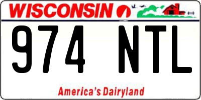 WI license plate 974NTL