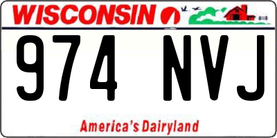 WI license plate 974NVJ