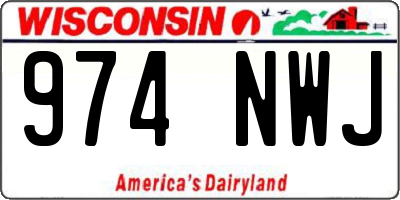 WI license plate 974NWJ