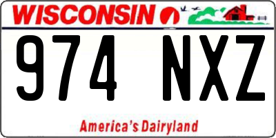 WI license plate 974NXZ