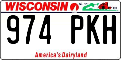 WI license plate 974PKH