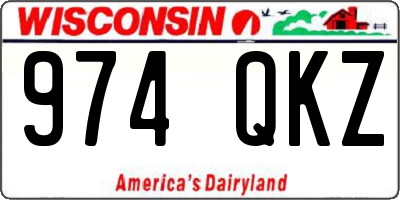 WI license plate 974QKZ