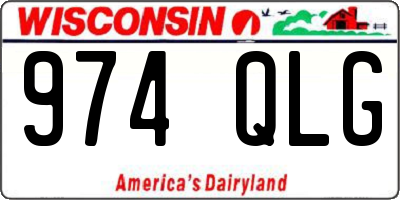 WI license plate 974QLG