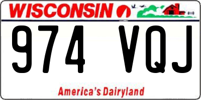 WI license plate 974VQJ