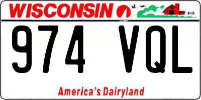 WI license plate 974VQL
