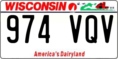 WI license plate 974VQV