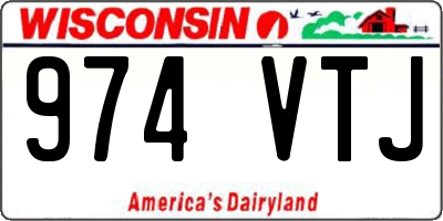 WI license plate 974VTJ