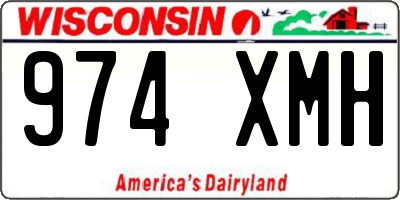 WI license plate 974XMH