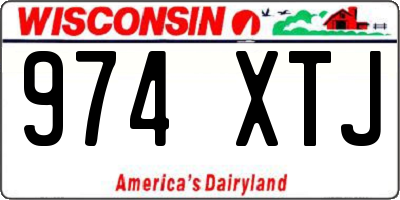WI license plate 974XTJ