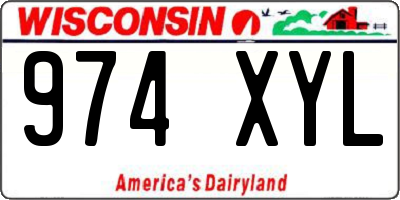 WI license plate 974XYL