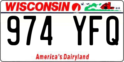WI license plate 974YFQ