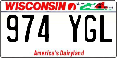 WI license plate 974YGL