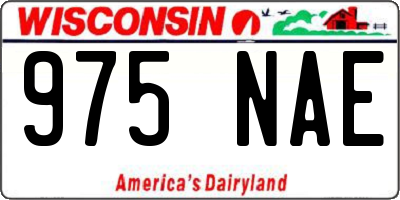 WI license plate 975NAE