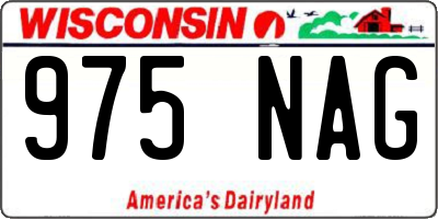 WI license plate 975NAG