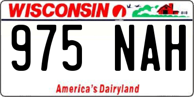 WI license plate 975NAH