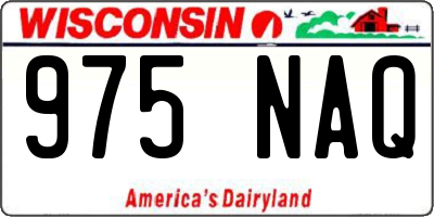 WI license plate 975NAQ