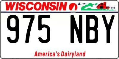 WI license plate 975NBY