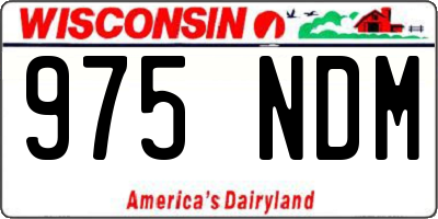 WI license plate 975NDM