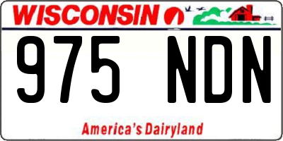 WI license plate 975NDN