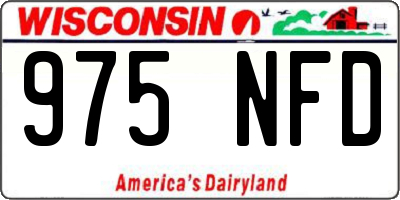 WI license plate 975NFD
