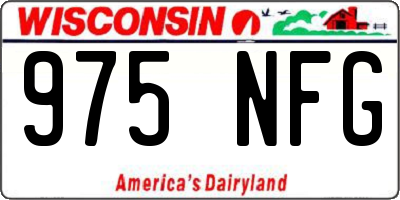 WI license plate 975NFG