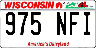 WI license plate 975NFI