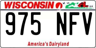 WI license plate 975NFV