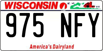 WI license plate 975NFY