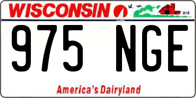 WI license plate 975NGE