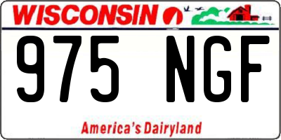WI license plate 975NGF
