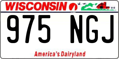 WI license plate 975NGJ