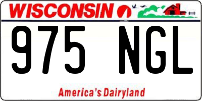 WI license plate 975NGL
