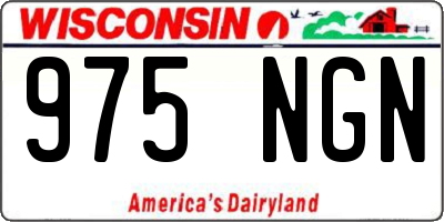 WI license plate 975NGN