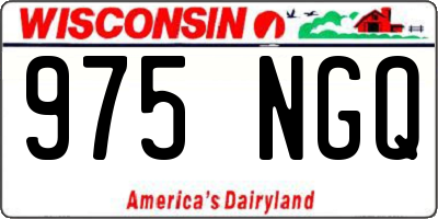 WI license plate 975NGQ