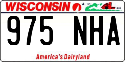 WI license plate 975NHA