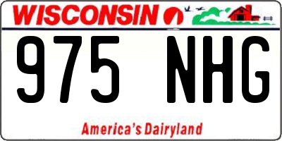 WI license plate 975NHG