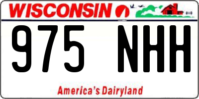 WI license plate 975NHH