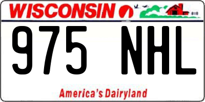 WI license plate 975NHL