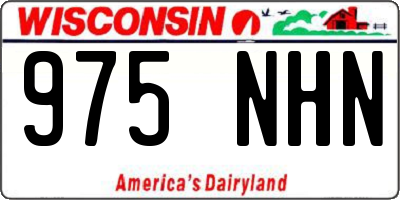 WI license plate 975NHN