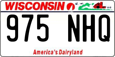 WI license plate 975NHQ