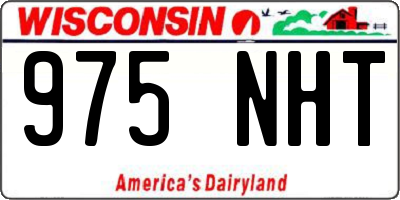 WI license plate 975NHT