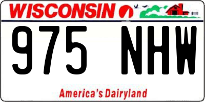 WI license plate 975NHW