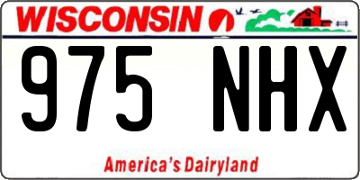 WI license plate 975NHX