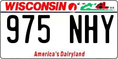 WI license plate 975NHY