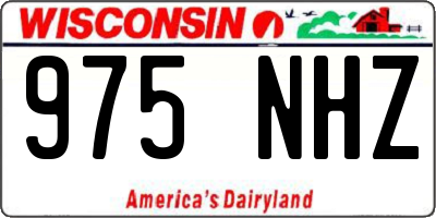 WI license plate 975NHZ