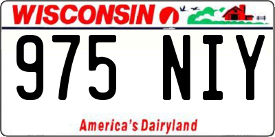 WI license plate 975NIY