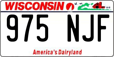WI license plate 975NJF