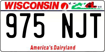WI license plate 975NJT