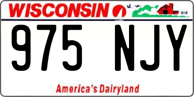 WI license plate 975NJY