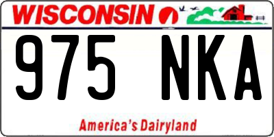 WI license plate 975NKA